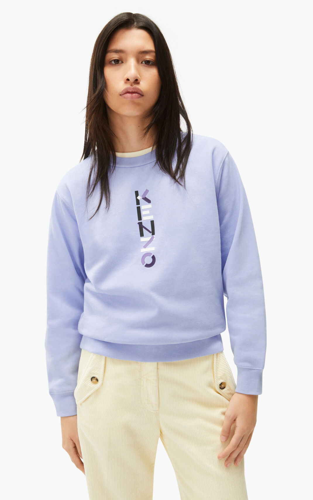 Sweatshirt Kenzo Logo The Inverno Capsule Feminino - Luz Azuis | 261ABXHIY